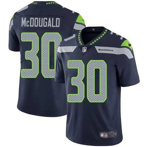 Men Seattle Seahawks #30 Bradley McDougald Nike Navy Vapor Limited NFL Jersey